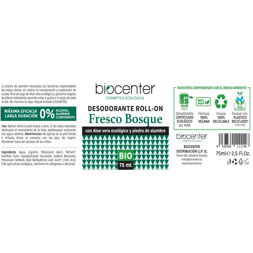 Desodorante Roll-On Eco Fresco Bosque 75Ml
