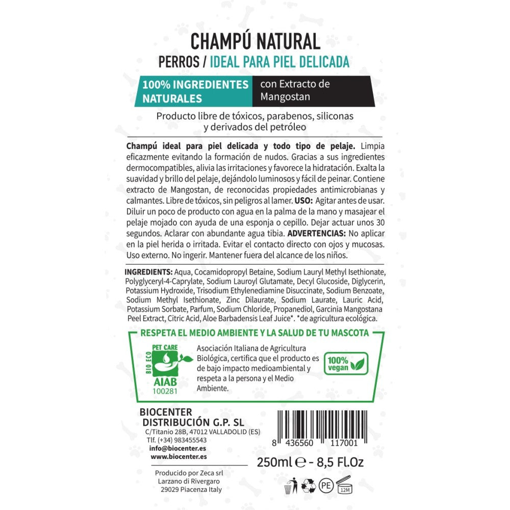 Champú Perro. Pelo Largo Y Corto 250Ml