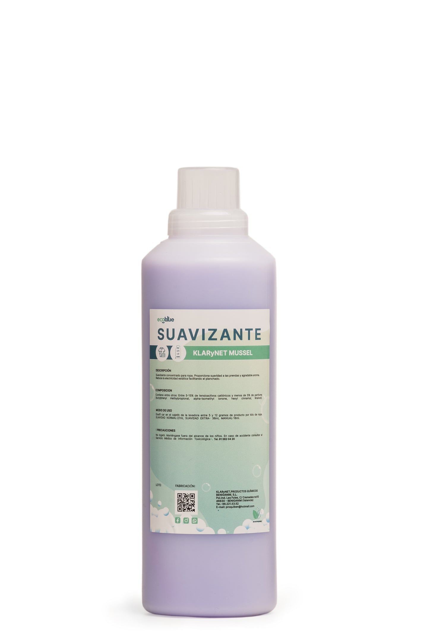 Suavizante Concentrado Klarynet Mussel