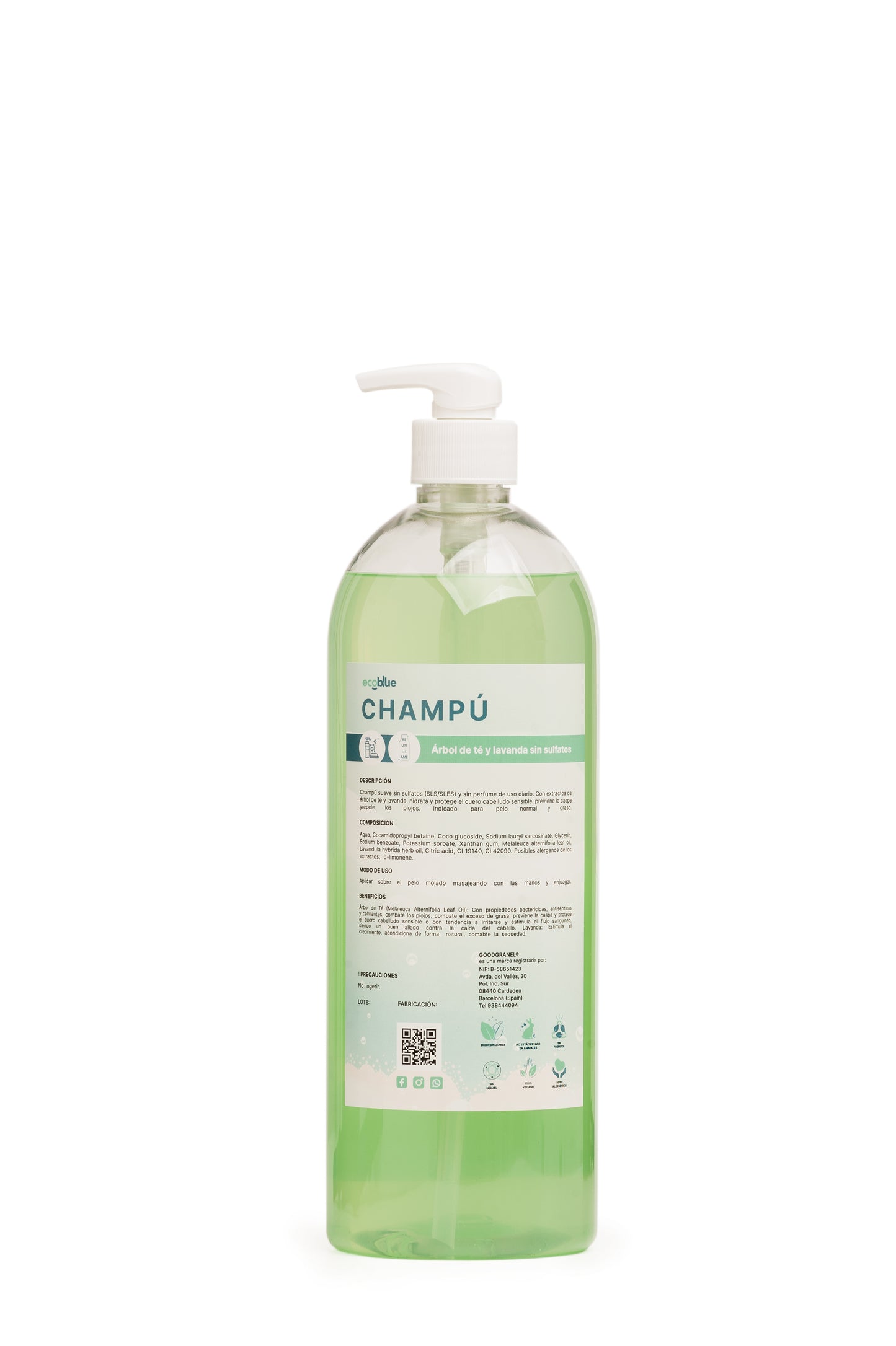 Champú Arbol De Te Y Lavanda Sin Sulfatos