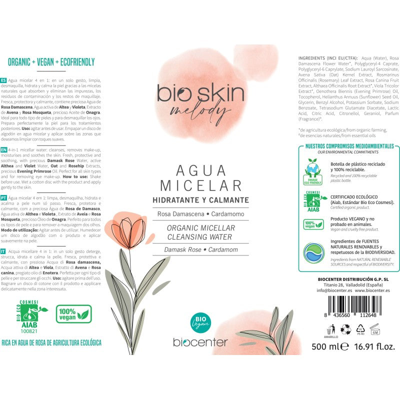 Agua Micelar Rosa Y Cardamomo