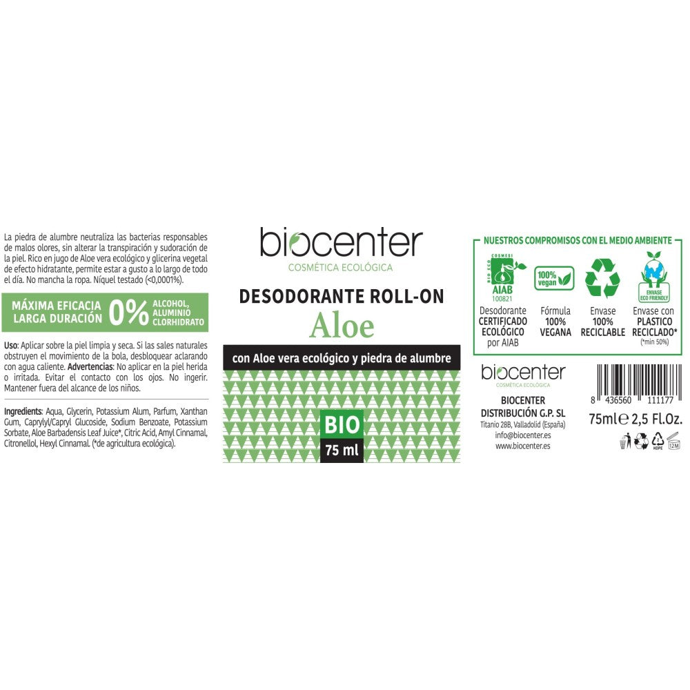 Desodorante Roll-On Eco Aloe 75Ml