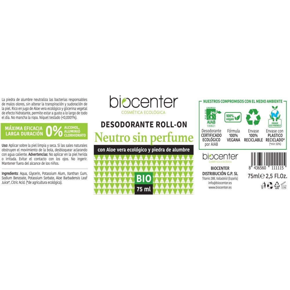 Desodorante Roll-On Eco Neutro 75Ml