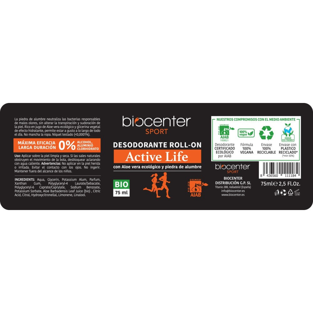 Sport Desodorante Active Life Roll-On Eco