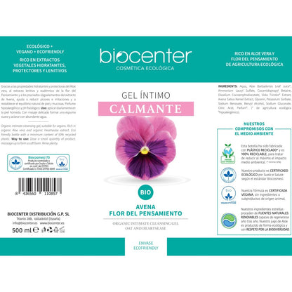 Botanical Gel Intimo Calmante Avena Flor