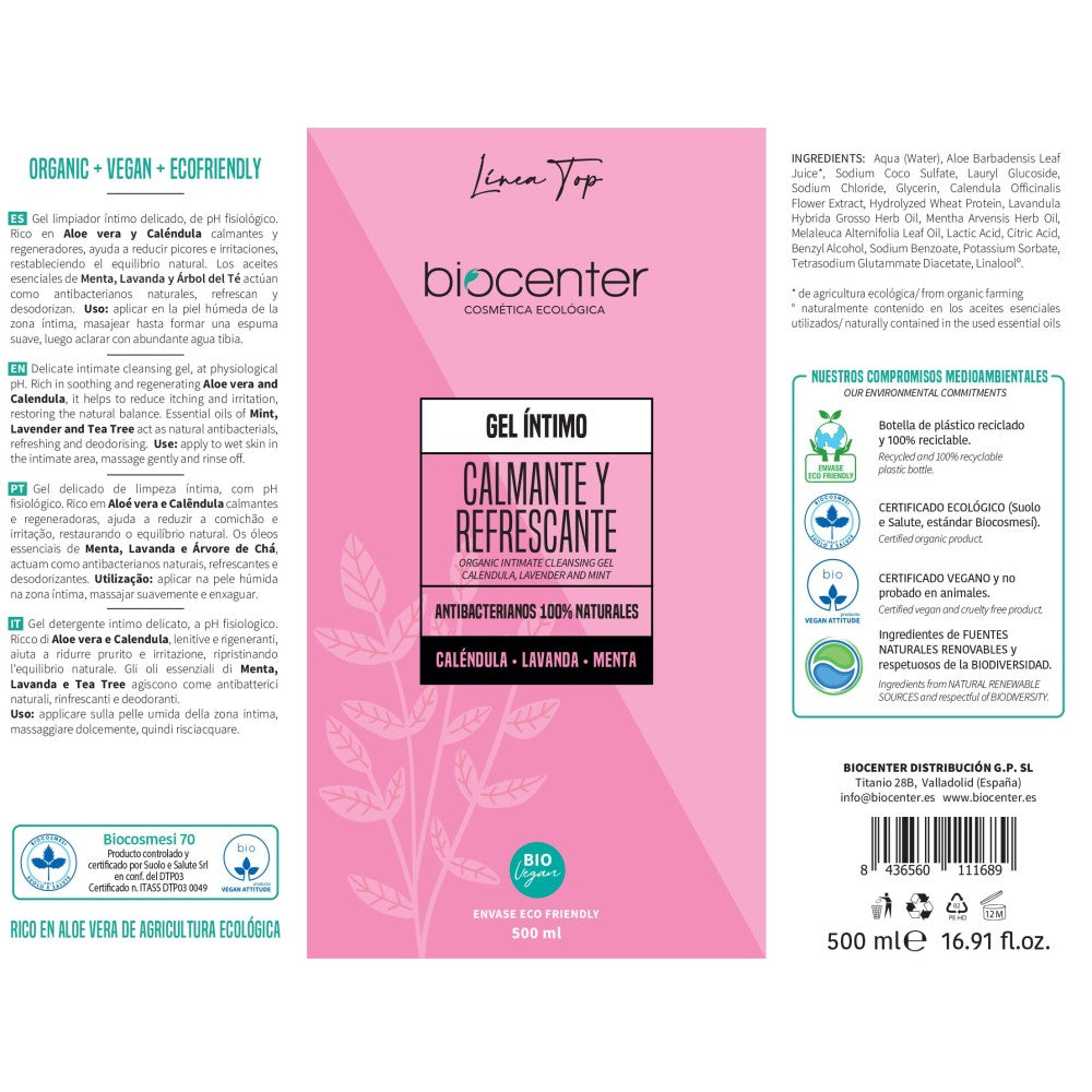 Top Gel Intimo Calmante Refrescante Calendula