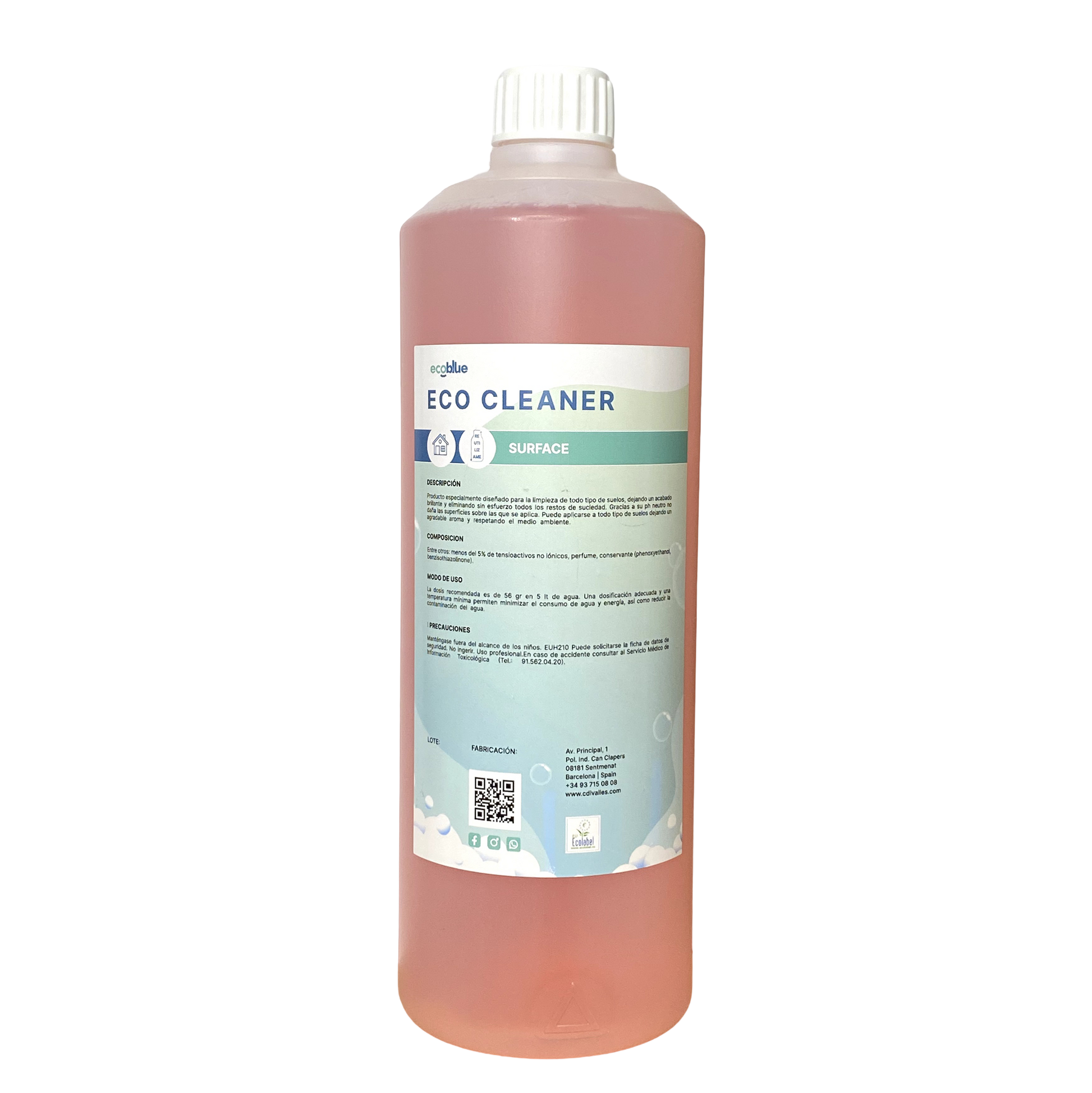 Limpiador de Superficies Ecológico - Flor de Cerezo Natural y Biodegradable 1L