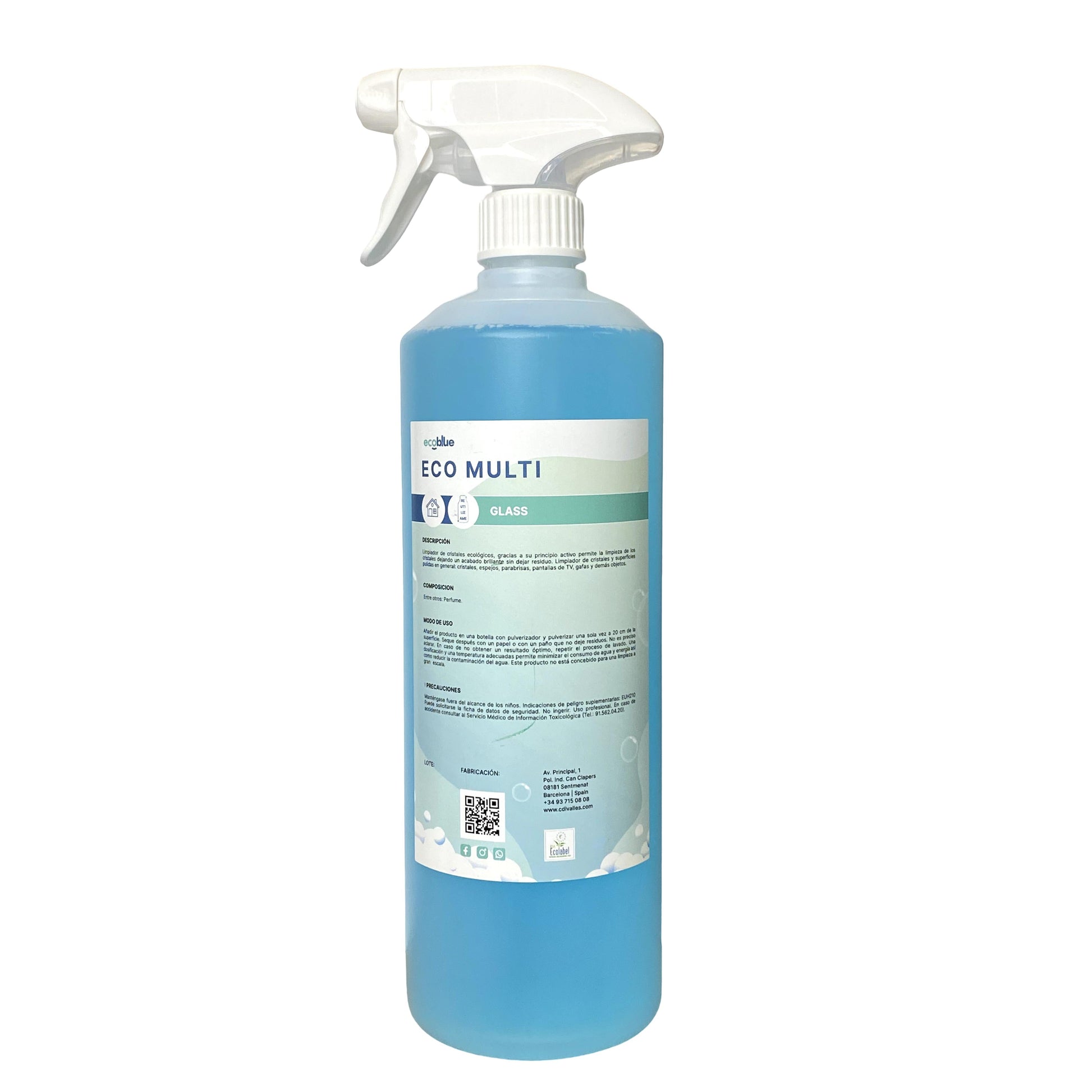 Eco Limpiacristales Multiusos - Brillo sin Residuos y Biodegradable sin Tóxicos 1L