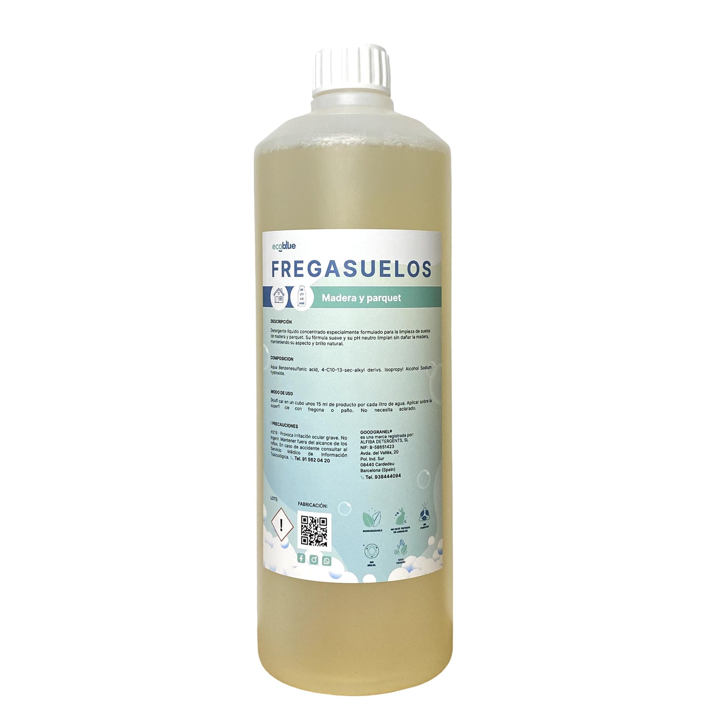 Fregasuelos Ecológico Madera Natural - Brillo y Protección para Parquet 1L