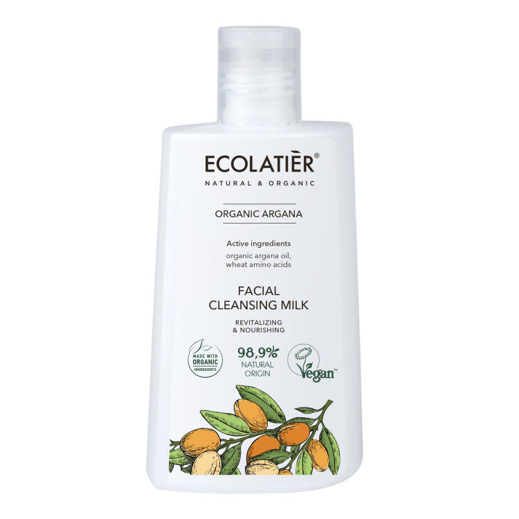 Leche Limpiadora Facial Revitalizante y Nutritiva Argán Ecológico