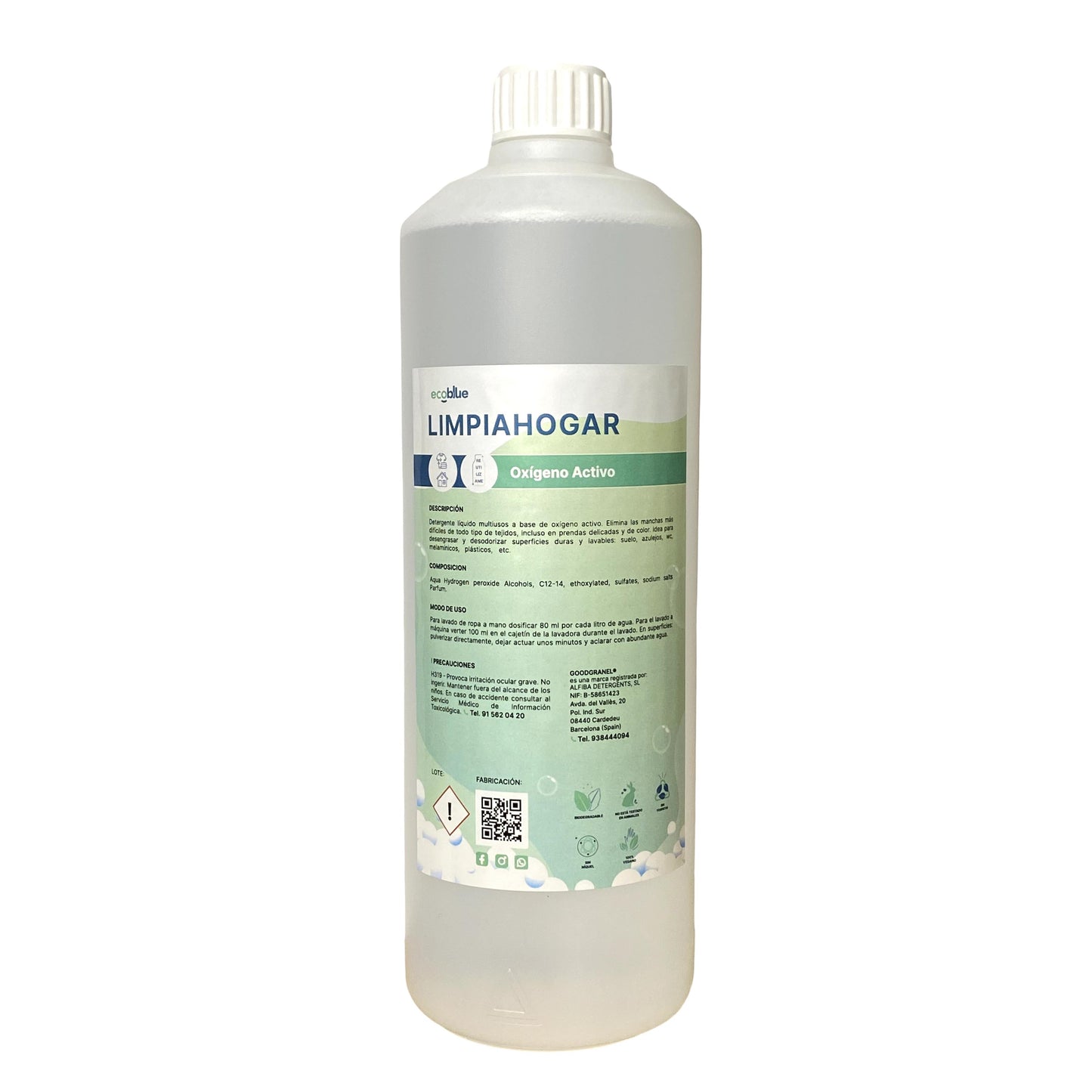 Limpiahogar Ecológico con Oxígeno Activo - Multiusos Biodegradable 1L
