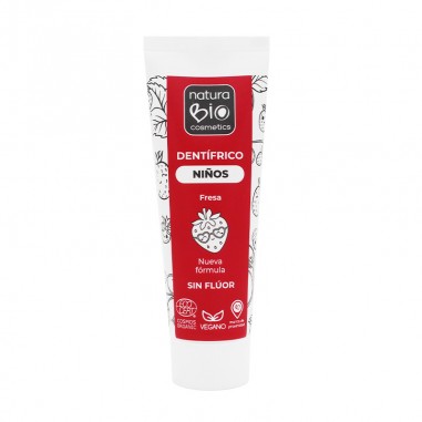 Pasta de dientes niños sin flúor Fresa 75ml
